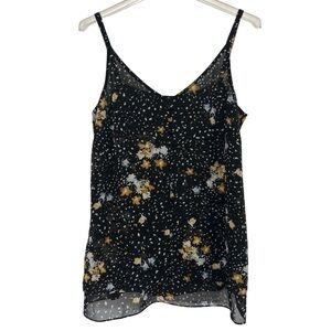 CAbi Black Floral Camisole